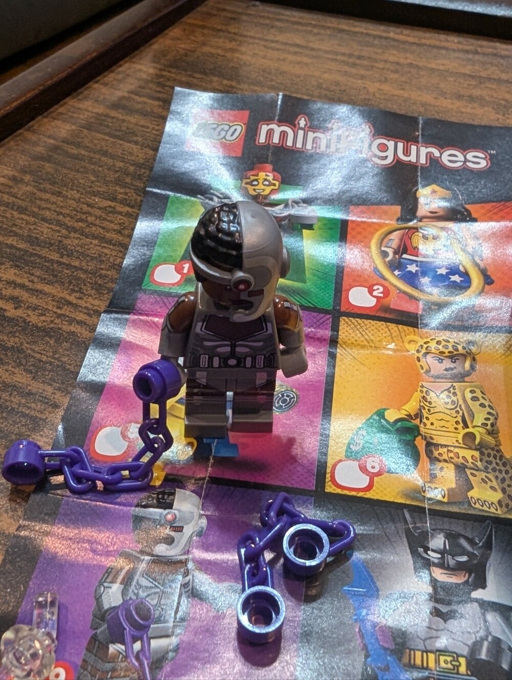 Lego Teen Titans Cyborg Minifigure Series 16 DC Superheroes Series NEW